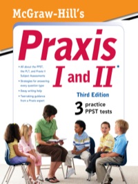 Cover image: McGraw-Hill's Praxis I and II 3rd edition 9780071716680