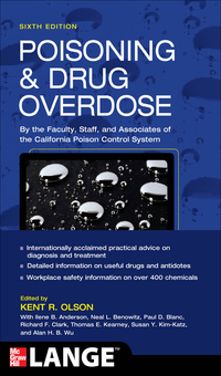Imagen de portada: Poisoning and Drug Overdose,  Sixth Edition 6th edition 9780071668330