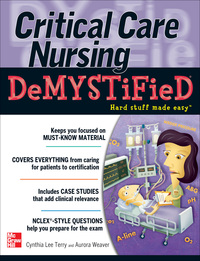 Imagen de portada: Critical Care Nursing DeMYSTiFieD 1st edition 9780071606387
