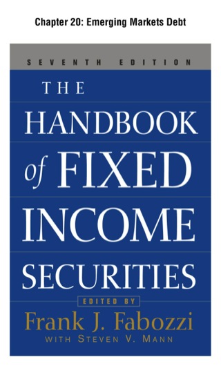 Cover image: The Handbook of Fixed Income Securities, Chapter 20 - Emerging Markets Debt 9780071718165