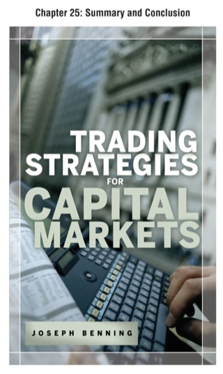 Cover image: Trading Stategies for Capital Markets, Chapter 25 - Summary and Conclusion 9780071730648