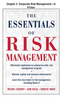 Cover image: The Essentials of Risk Management, Chapter 2 - Corporate Risk Management--A Primer 9780071731324