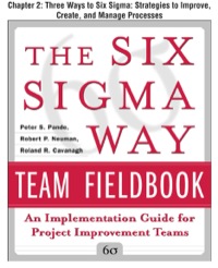 Cover image: The Six Sigma Way Team Fieldbook, Chapter 2 - Three Ways to Six Sigma Strategies to Improve, Create, and Manage Processes 9780071734110