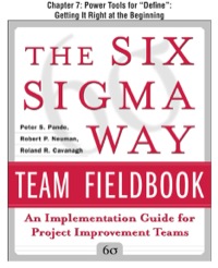 Cover image: The Six Sigma Way Team Fieldbook, Chapter 7 - Power Tools for "Define" Getting It Right at the Beginning 9780071734165