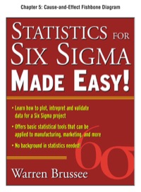 Cover image: Statistics for Six Sigma Made Easy, Chapter 5 - Cause-and-Effect Fishbone Diagram 9780071734714