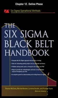 Cover image: The Six Sigma Black Belt Handbook, Chapter 12 - Define Phase 9780071734981