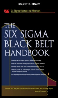 Cover image: The Six Sigma Black Belt Handbook, Chapter 18 - DMADV 9780071735049