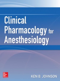 Cover image: Clinical Pharmacology for Anesthesiology 1st edition 9780071736169