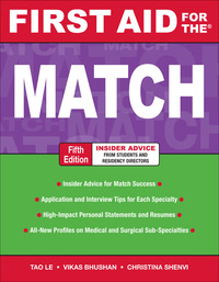 Cover image: First Aid for the Match, Fifth Edition 5th edition 9780071702898