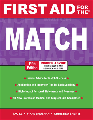 Cover image: First Aid for the Match, Fifth Edition 5th edition 9780071702898