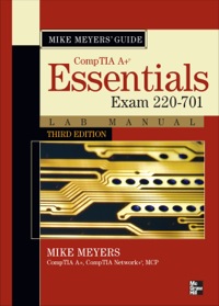 Cover image: Mike Meyers CompTIA A+ Guide 3rd edition 9780071736428