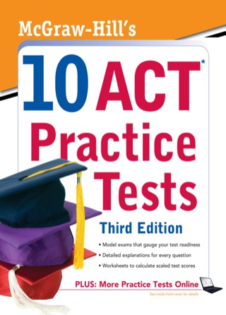 Cover image: McGraw-Hill's 10 ACT Practice Tests 3rd edition 9780071736978
