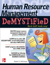 Cover image: Human Resource Management DeMYSTiFieD 1st edition 9780071737241