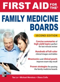 Cover image: First Aid for the Family Medicine Boards 2nd edition 9780071737265