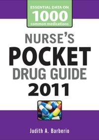 Cover image: Nurse's Pocket Drug Guide 2011 7th edition 9780071737678