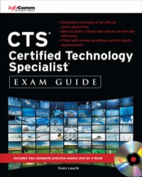 Cover image: CTS Certified Technology Specialist Exam Guide 1st edition 9780071739191