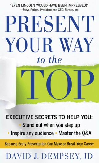 Cover image: Present Your Way to the Top 1st edition 9780071739948