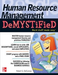 Imagen de portada: Human Resource Management DeMYSTiFieD 1st edition 9780071737241