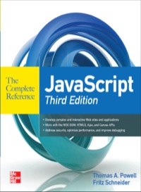 Cover image: JavaScript The Complete Reference 3rd Edition 3rd edition 9780071741200