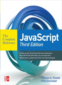 Cover image: JavaScript The Complete Reference 3rd Edition 3rd edition 9780071741200