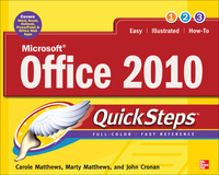 Imagen de portada: Microsoft Office 2010 QuickSteps 1st edition 9780071741606