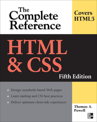表紙画像: HTML & CSS: The Complete Reference, Fifth Edition 5th edition 9780071496292