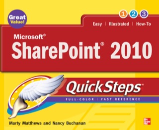 Cover image: Microsoft SharePoint 2010 QuickSteps 1st edition 9780071741934