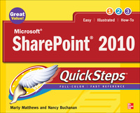 Cover image: Microsoft SharePoint 2010 QuickSteps 1st edition 9780071741934