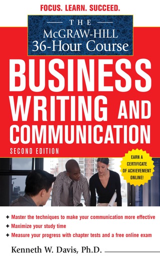 Titelbild: The McGraw-Hill 36-Hour Course in Business Writing and Communication 2nd edition 9780071738262