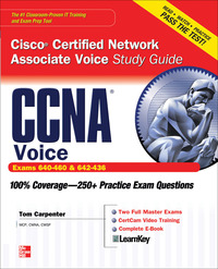 Imagen de portada: CCNA Cisco Certified Network Associate Voice Study Guide (Exams 640-460 & 642-436) 1st edition 9780071744409