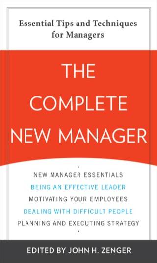 Cover image: The Complete New Manager 1st edition 9780071744478