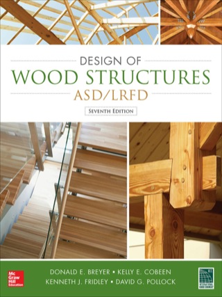 Cover image: Design of Wood Structures-ASD/LRFD 7th edition 9780071745604