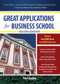 Cover image: Great Applications for Business School 2nd edition 9780071746557