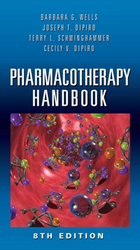 Cover image: Pharmacotherapy Handbook 8th edition 9780071748346