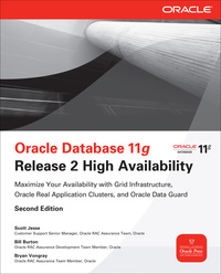 Cover image: Oracle Database 11g Release 2 High Availability: Maximize Your Availability with Grid Infrastructure, RAC and Data Guard 2nd edition 9780071752084