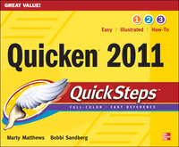 Imagen de portada: Quicken 2011 QuickSteps 2nd edition 9780071752565