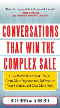 Cover image: Conversations That Win the Complex Sale (PB) 1st edition 9780071750905