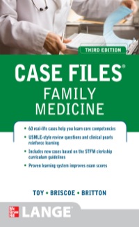 Cover image: Case Files Family Medicine 3rd edition 9780071753951