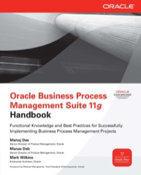 Cover image: Oracle Business Process Management Suite 11g Handbook 1st edition 9780071754491