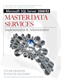 Cover image: Microsoft SQL Server 2008 R2 Master Data Services 1st edition 9780071756235