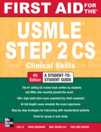 Cover image: First Aid for the USMLE Step 2 CS 4th edition 9780071760508