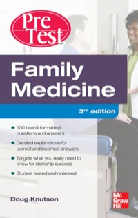 Cover image: Family Medicine PreTest Self-Assessment And Review 3rd edition 9780071760522