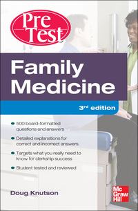 Imagen de portada: Family Medicine PreTest Self-Assessment And Review, Third Edition 3rd edition 9780071760522