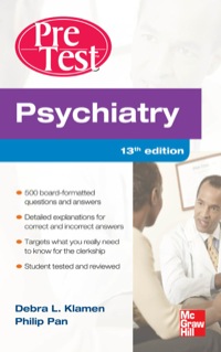 Cover image: Psychiatry PreTest Self-Assessment And Review 13th edition 9780071761017