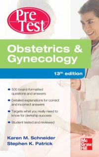 Cover image: Obstetrics And Gynecology PreTest Self-Assessment And Review 13th edition 9780071761260