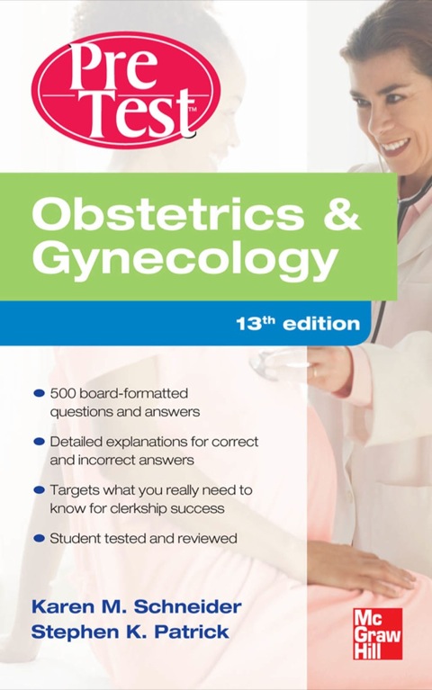 Obstetrics And Gynecology PreTest Self-Assessment And Review, 13th Edition - FULL INSTANT DOWNLOAD | PDF DOCX EPUB