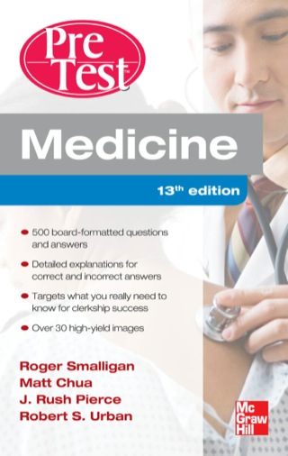 Cover image: Medicine PreTest Self-Assessment and Review 13th edition 9780071761499