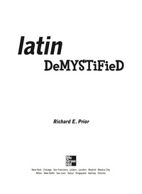 Imagen de portada: Latin Demystified 1st edition 9780071477277