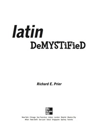 Cover image: Latin Demystified 1st edition 9780071477277