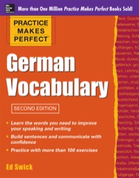 Cover image: Practice Makes Perfect German Vocabulary 2nd edition 9780071763011